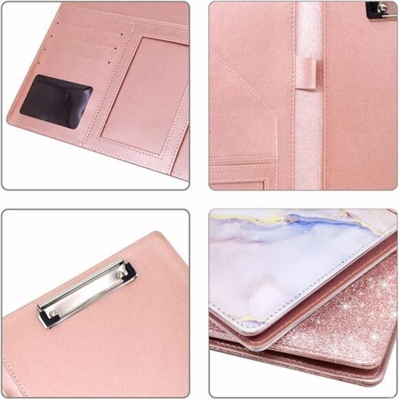 Padfolio Business/Resume Portfolio Folder, Leather Interview Business Portfolio - Picture 4 of 6